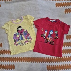 Little Marc Jacobs Kids Graphic T-Shirts - Yellow and Red 12M
